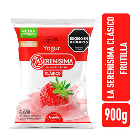 YOGURT LA SERENISIMA  SACHET 900 GRS FRUTILLA  (comprando 2 o más precio ma
